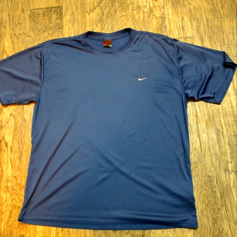 Nike Alpha Projects blue performance shirt made in the USA Size L